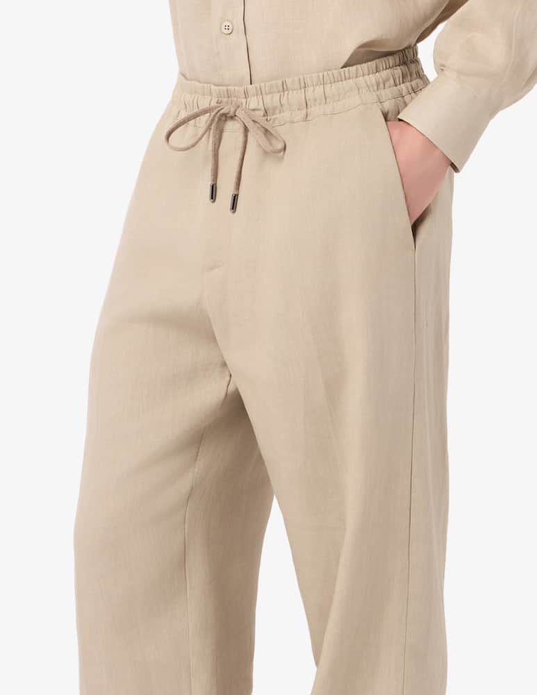 rinascente Misaky Linen drawstring trousers