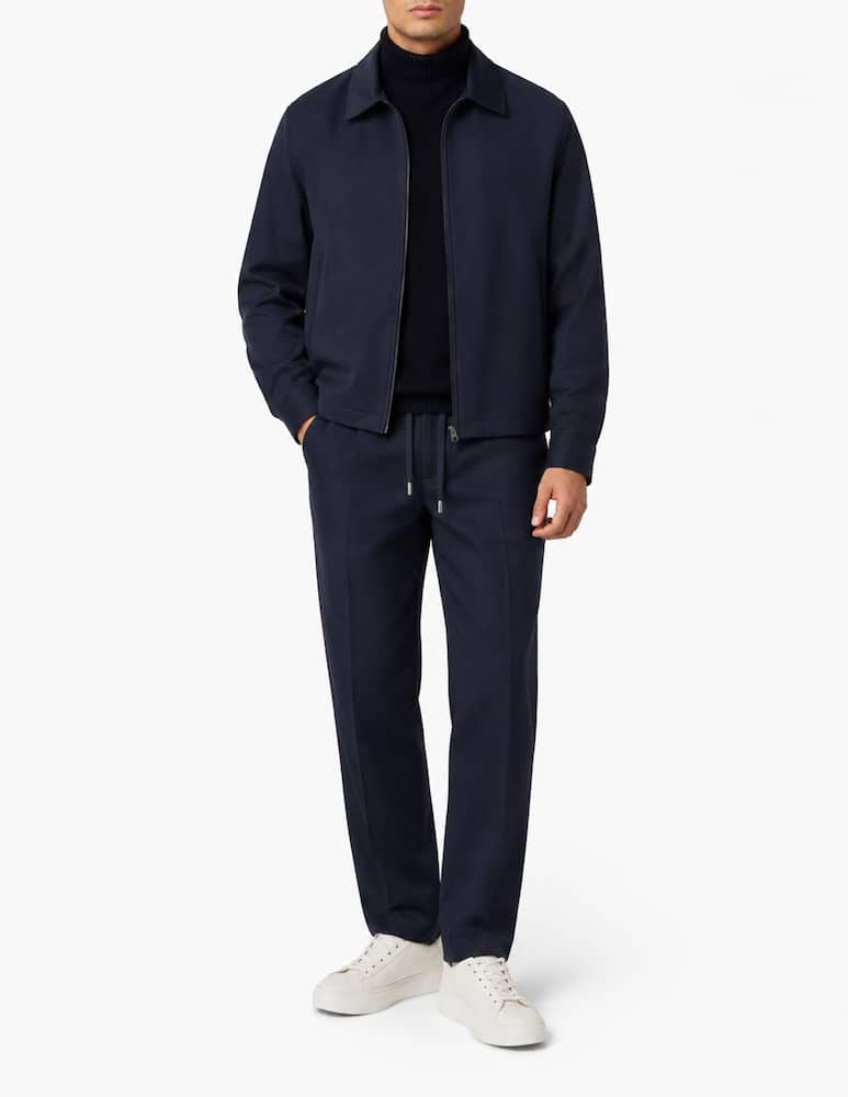 rinascente Misaky Overshirt full zip in fresco lana