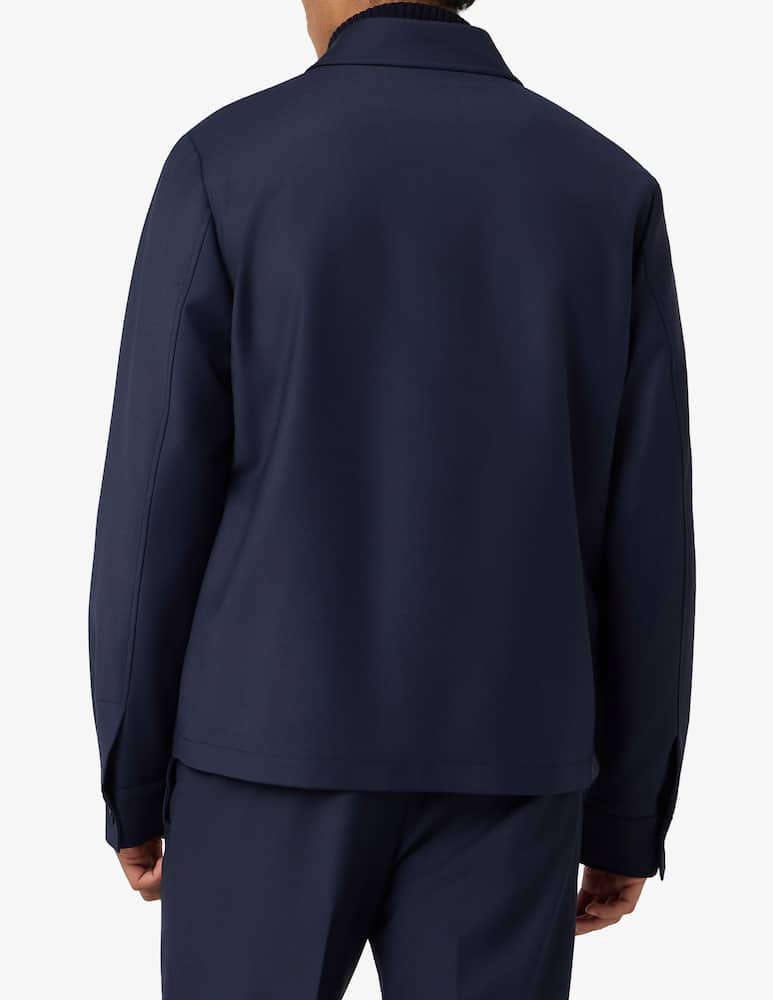 rinascente Misaky Overshirt full zip in fresco lana