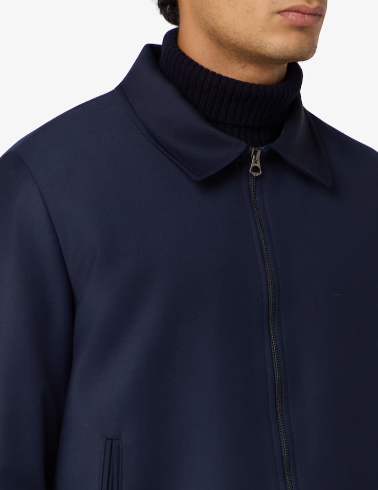 rinascente Misaky Overshirt full zip in fresco lana
