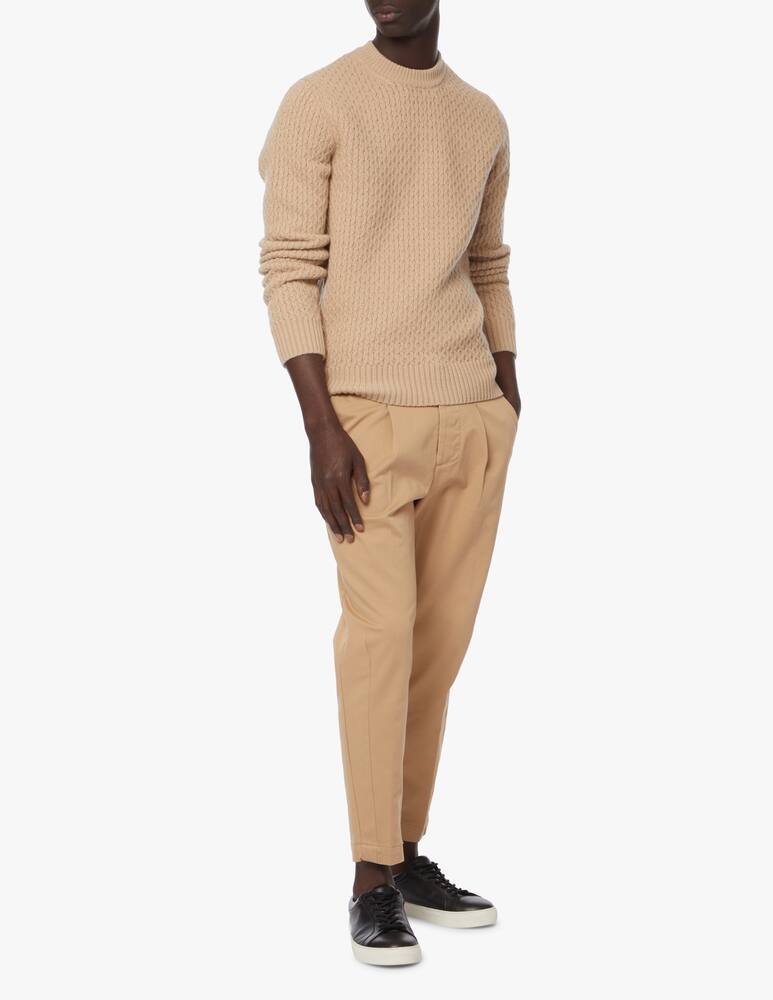 rinascente Entre Amis Cropped trousers with pences on the bottom leg