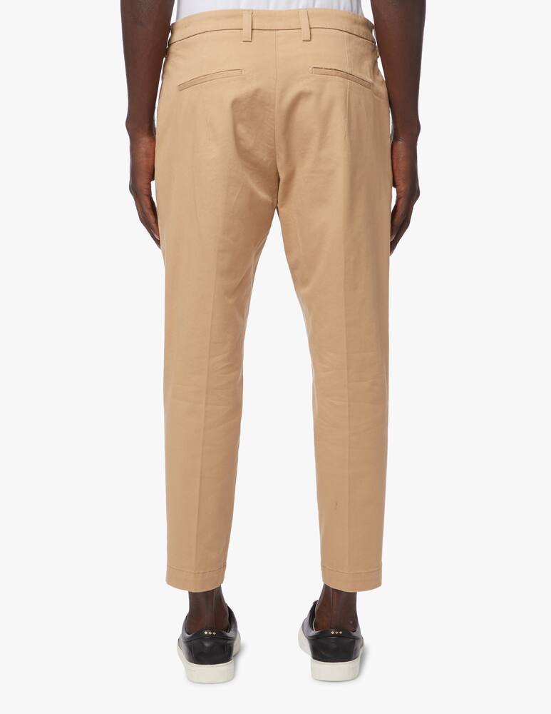 rinascente Entre Amis Cropped trousers with pences on the bottom leg