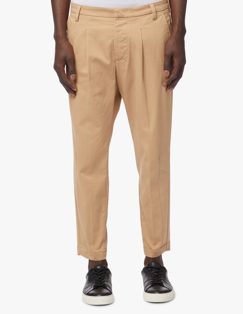 rinascente Entre Amis Cropped trousers with pences on the bottom leg