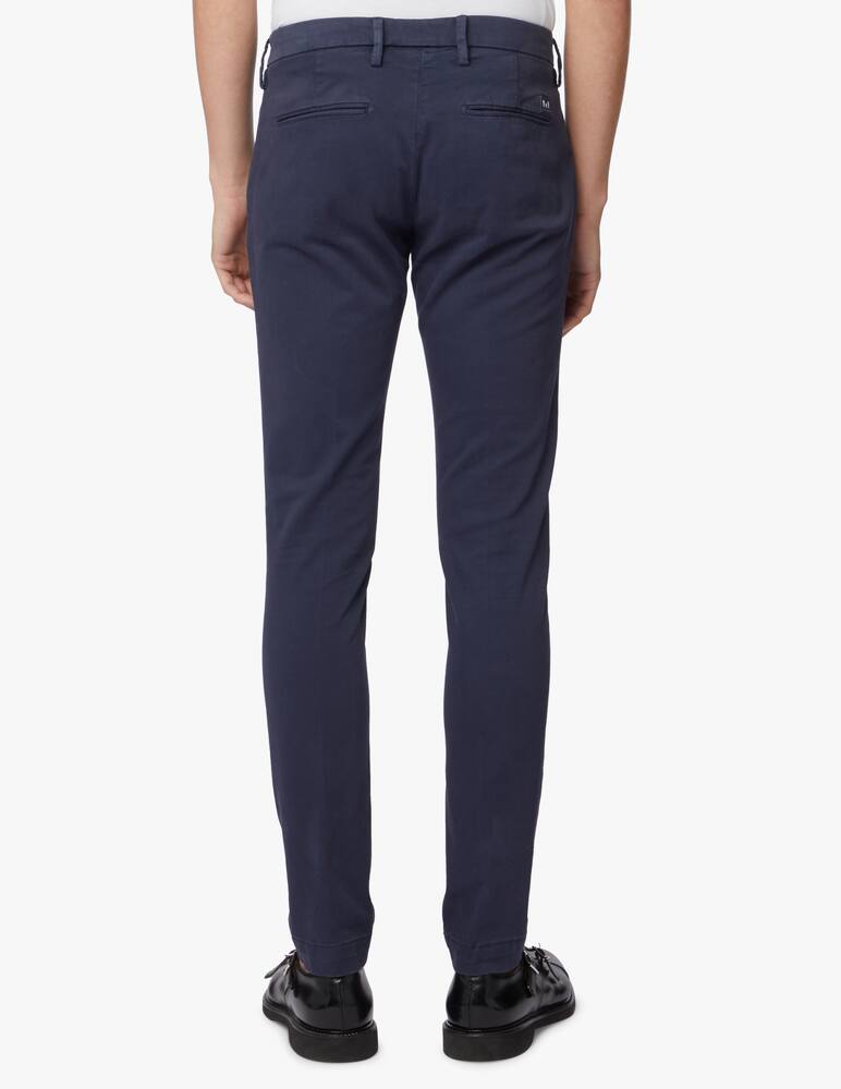 rinascente Entre Amis Pantalone chino gabardina con doppia tasca a filetto