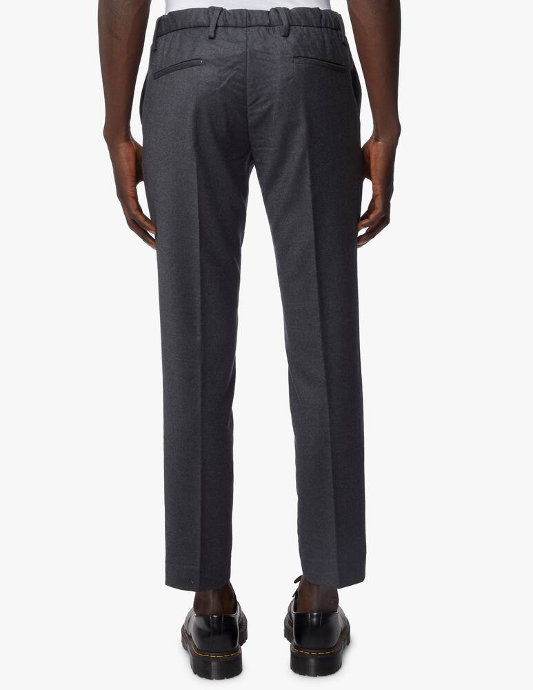 rinascente Entre Amis Flanel chino trousers with elastic band on the waist