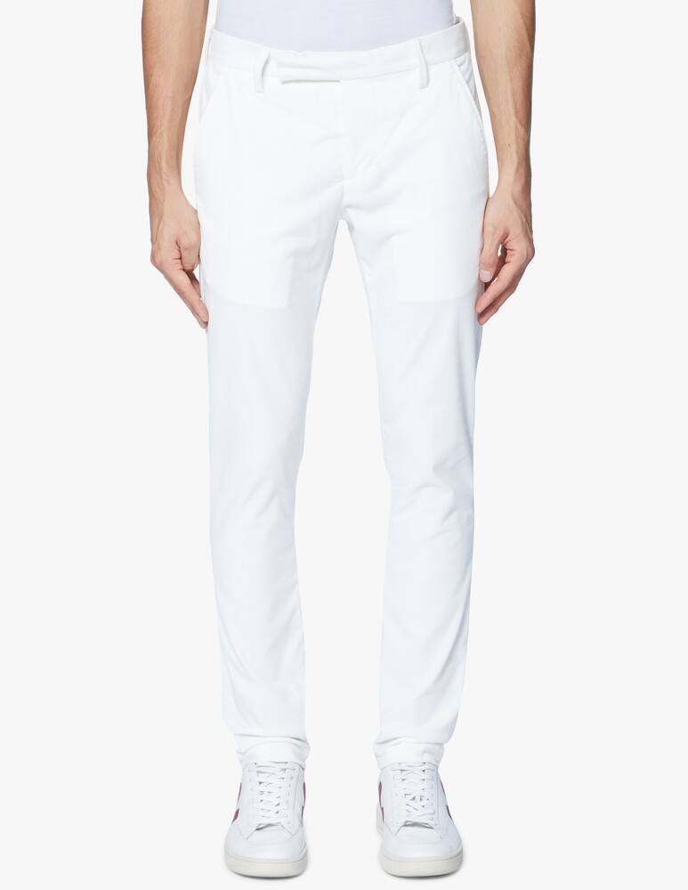 rinascente Entre Amis Pantalone chino in velluto con cinturino lungo