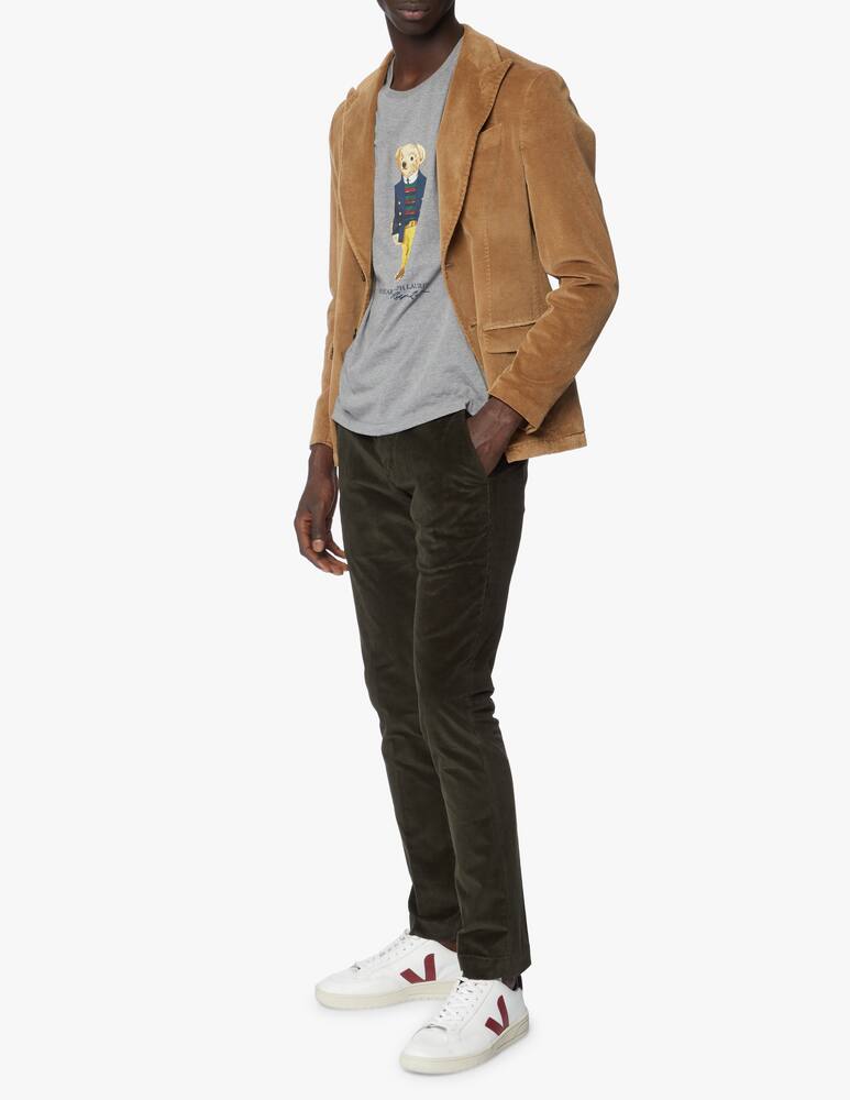 rinascente Entre Amis Velvet chino trousers with long strap