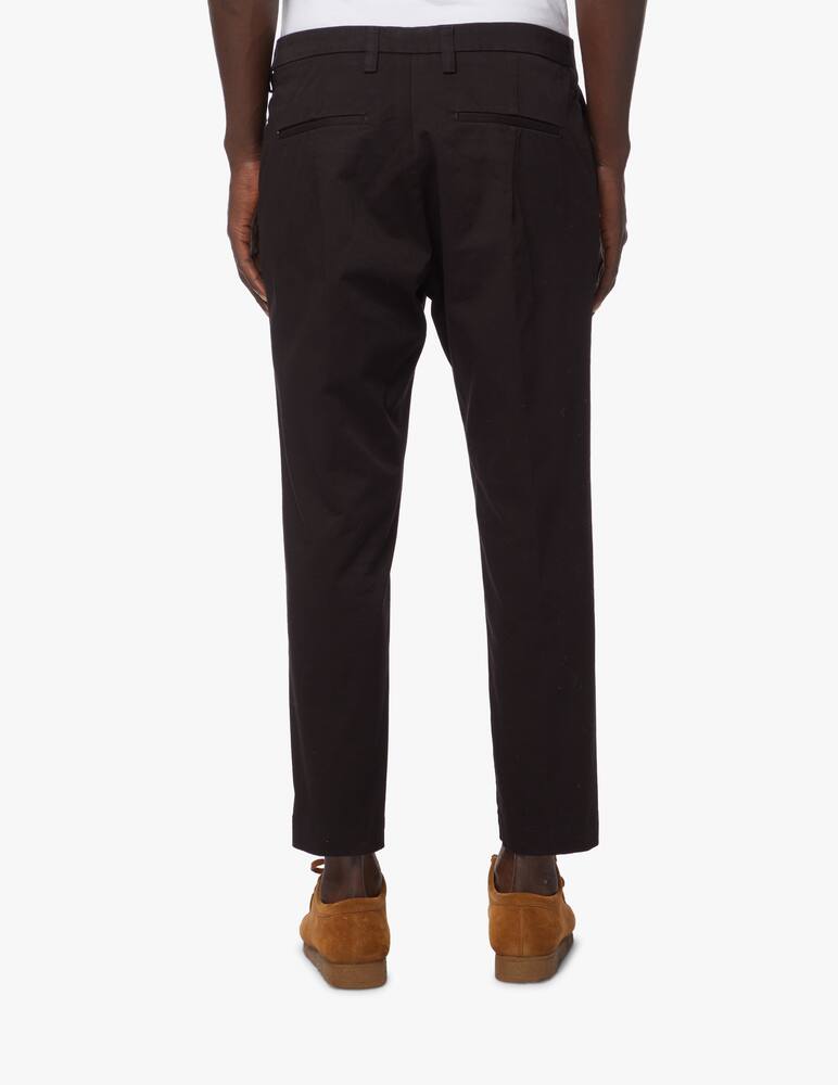 rinascente Entre Amis Cropped trousers with pences on the bottom leg