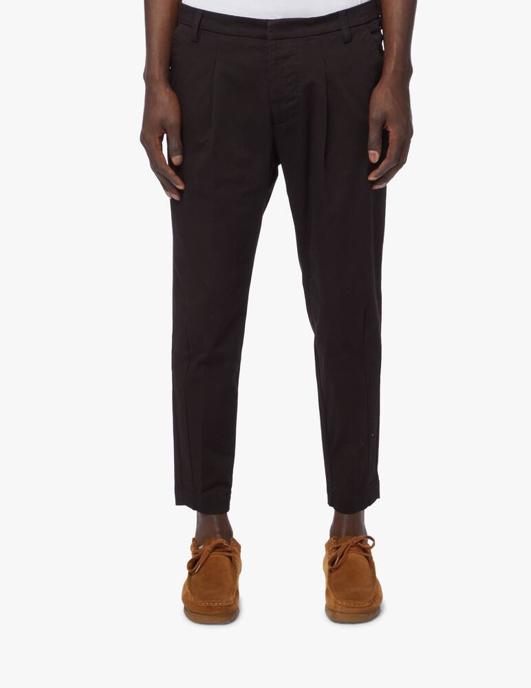 rinascente Entre Amis Cropped trousers with pences on the bottom leg