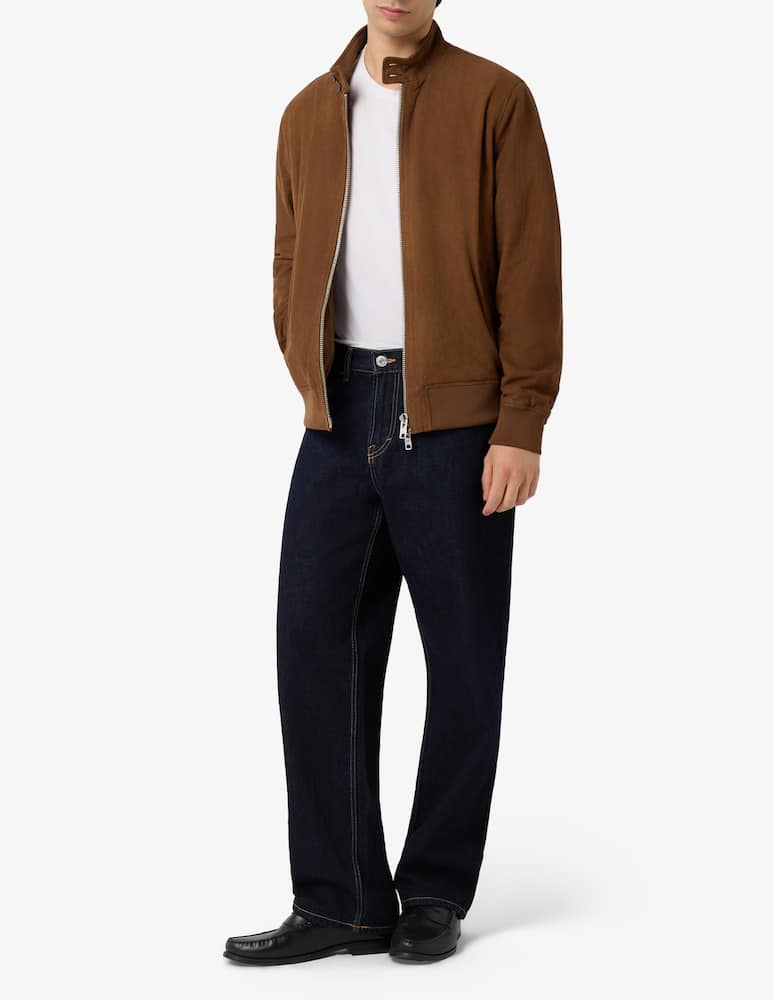 Schott Giacca bomber in suede collo alto - immagine 2 Schott Giacca bomber in suede collo alto - immagine 2
