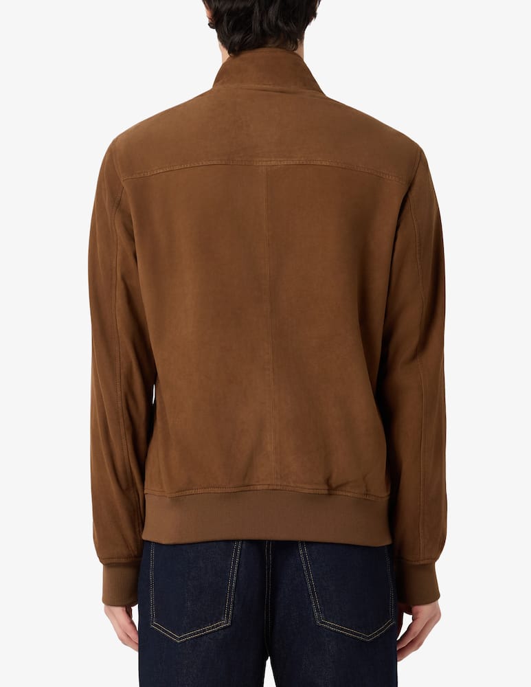 rinascente Schott Giacca bomber in suede collo alto