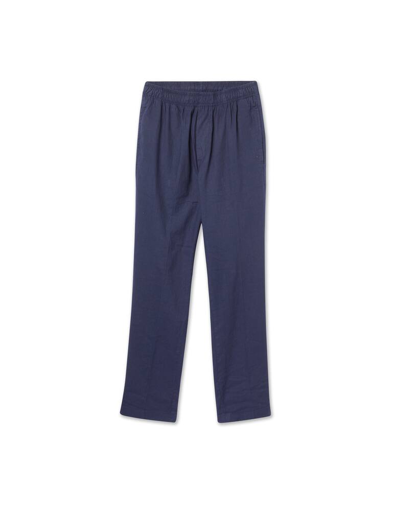 rinascente Entre Amis Pantalone jogger cotone lino - blu