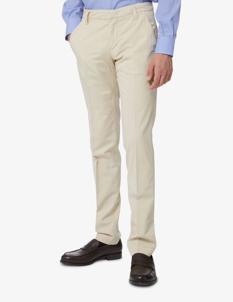 rinascente Entre Amis Pantalone chino cotone viscosa leggero - beige