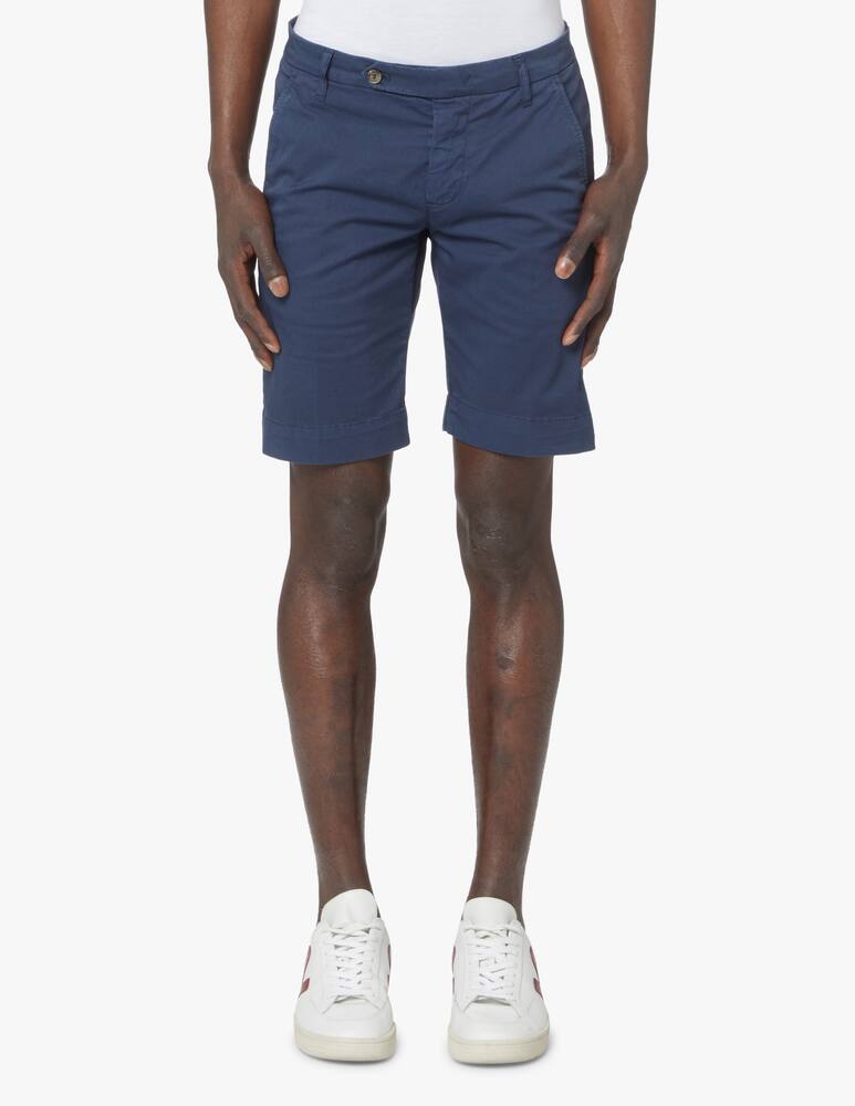 rinascente Entre Amis Bermuda chino cotone raso - azzurro