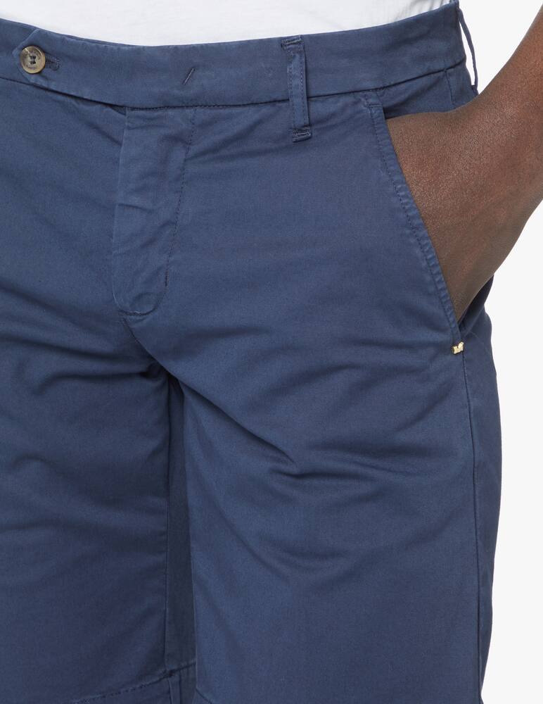 rinascente Entre Amis Bermuda chino cotone raso - azzurro