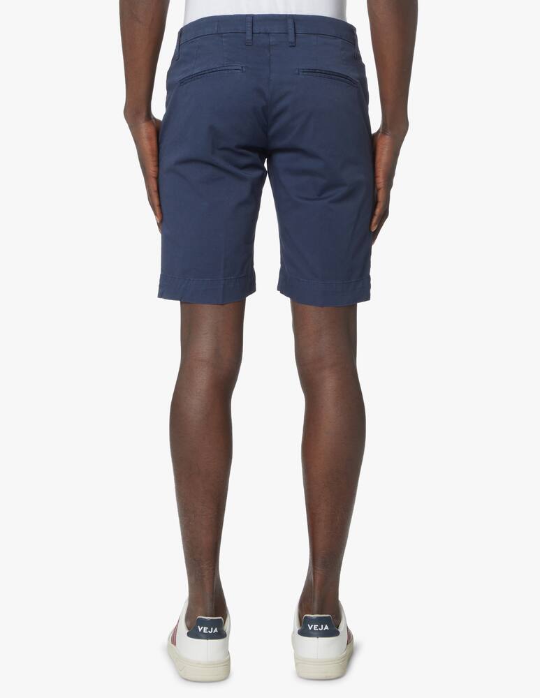 rinascente Entre Amis Satinized cotton chino short - blue