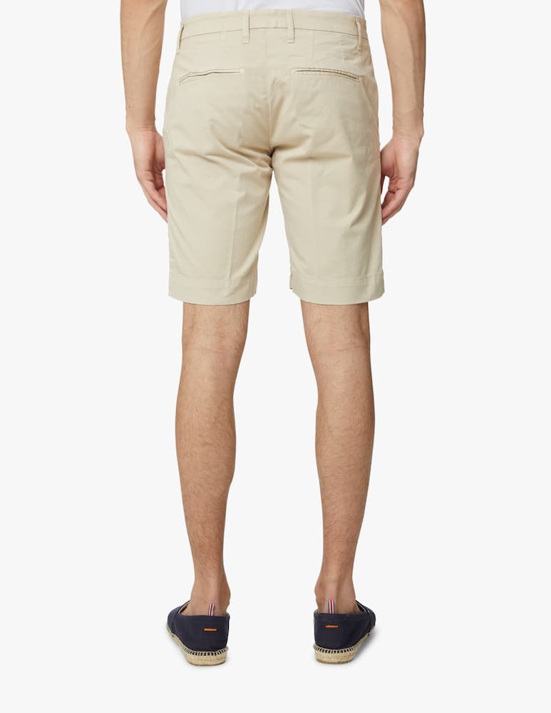 rinascente Entre Amis Satinized cotton chino short - beige