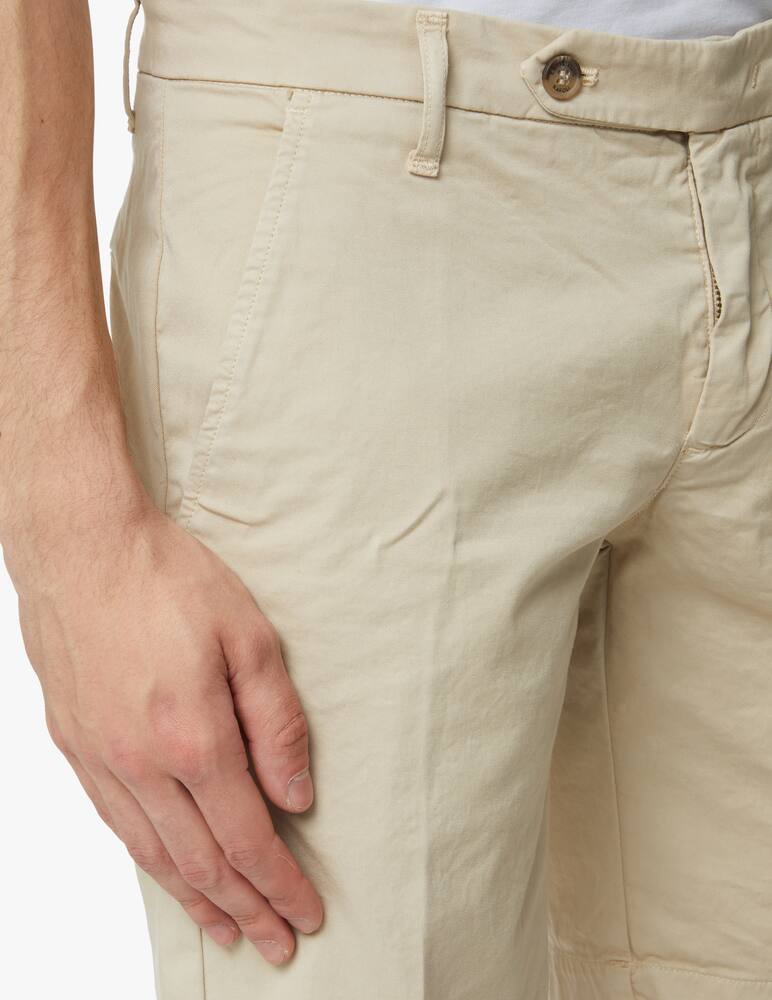 rinascente Entre Amis Satinized cotton chino short - beige