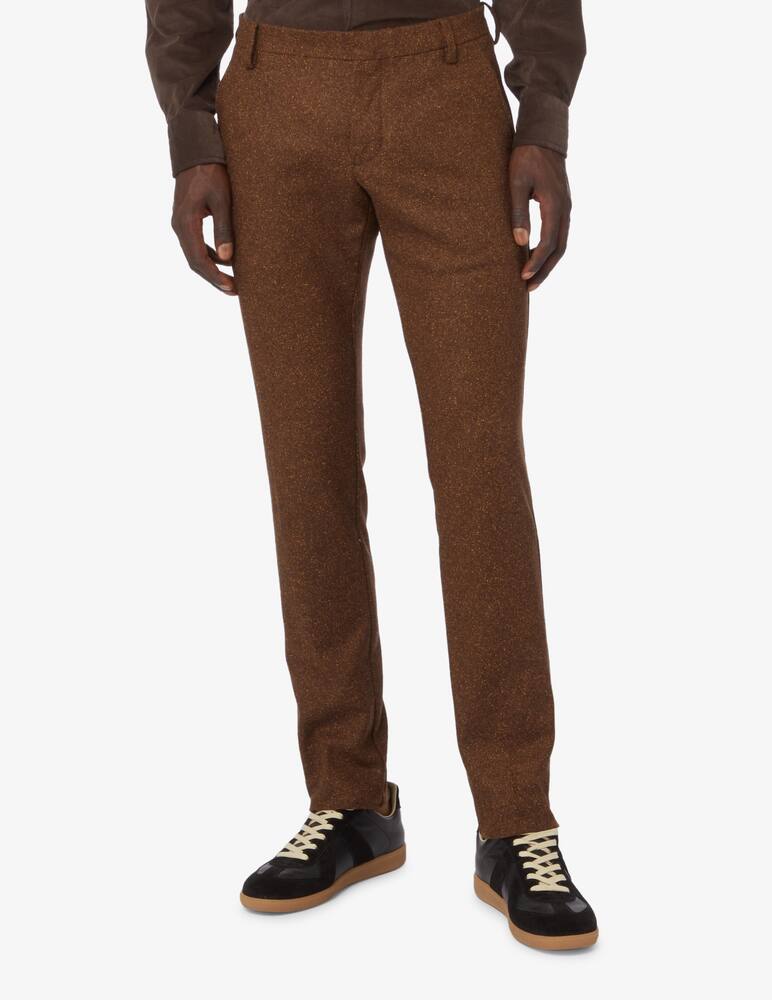 rinascente Entre Amis Herringbone wool pant - Brown
