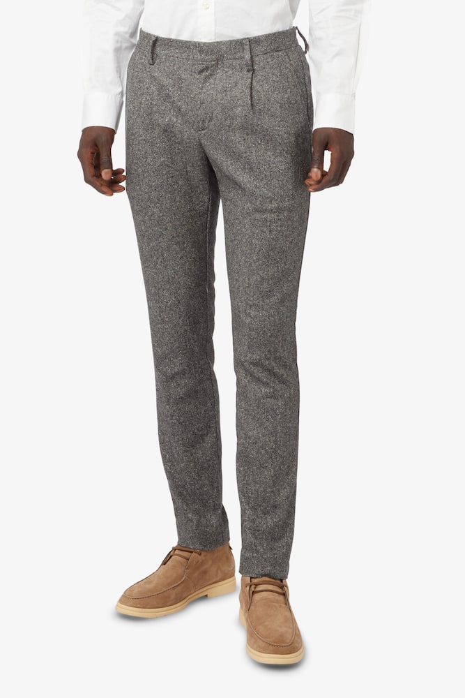 Entre Amis Pantalone in lana con pince - Grigio - immagine 1 Entre Amis Pantalone in lana con pince - Grigio - immagine 1