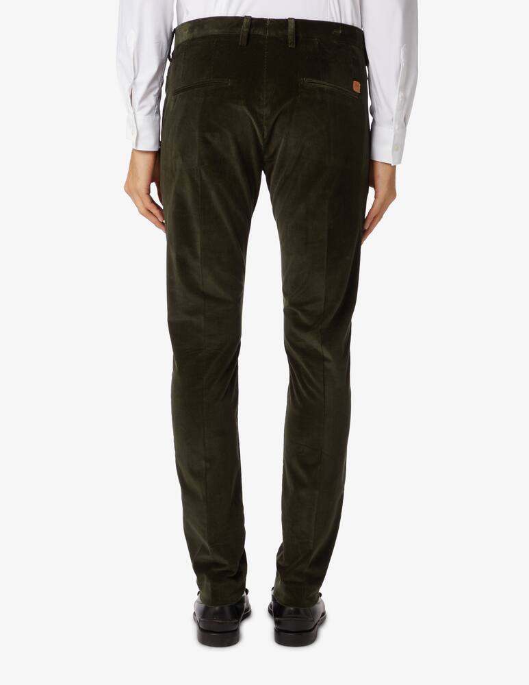 rinascente Entre Amis Pantalone in velluto 1000r - Verde