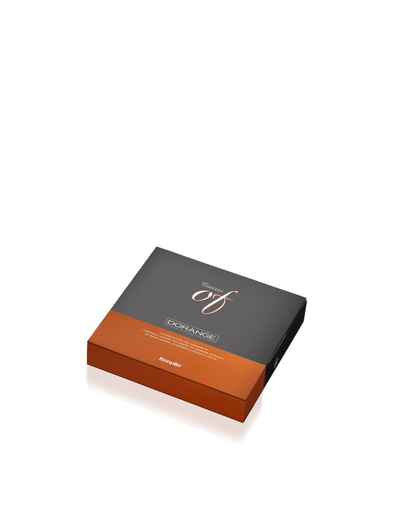 rinascente Bonollo Carezze OF chocolate with Dorange liqueur ganache