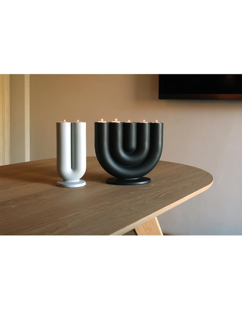 rinascente Atipico Rah 5-arm candelabra - 4 5/8"x4 5/8"xh.11 1/4"