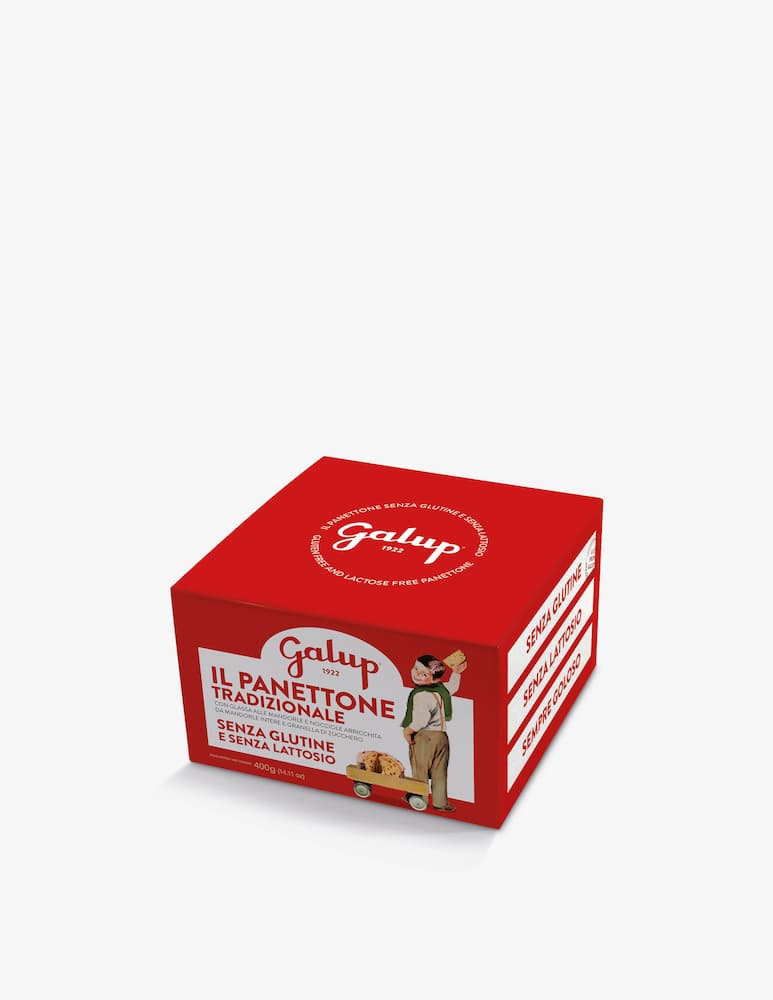 rinascente Galup Panettone Senza Glutine e Senza Lattosio Tradizionale 400g