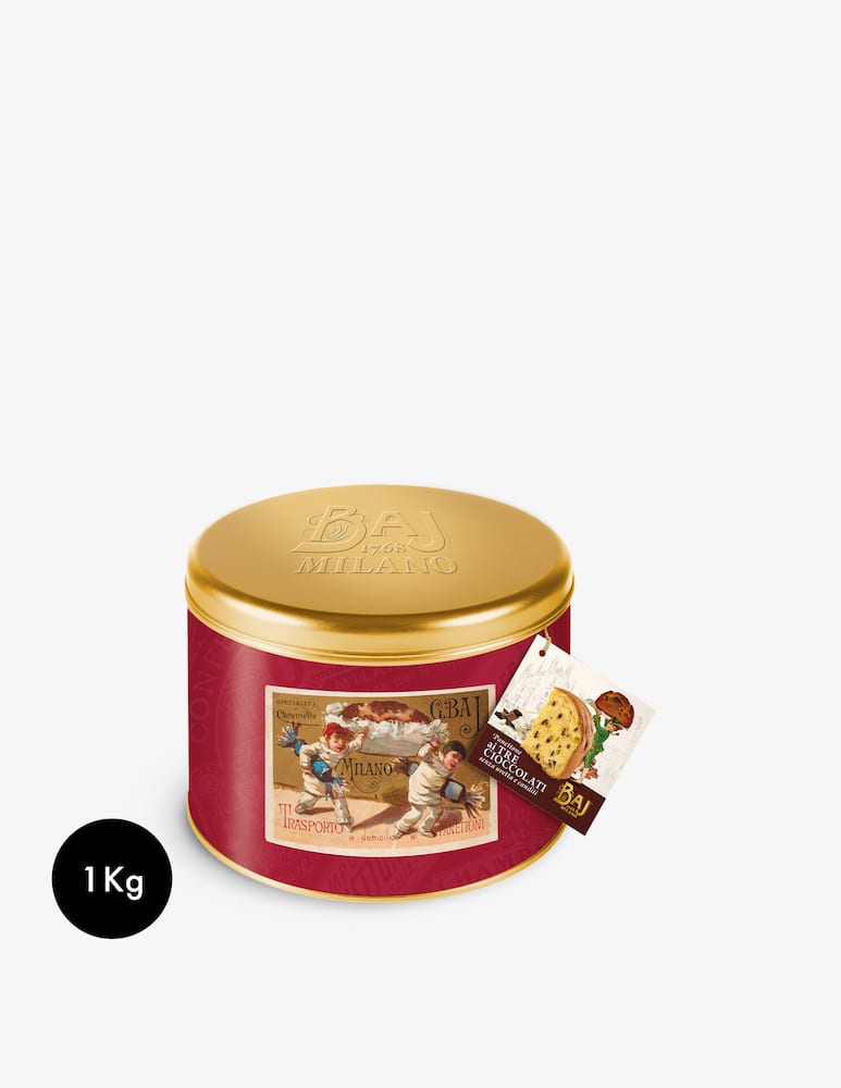 Baj Milano 1768 Panettone ai Tre Cioccolati Latta 1kg - picture 1 Baj Milano 1768 Panettone ai Tre Cioccolati Latta 1kg - picture 1