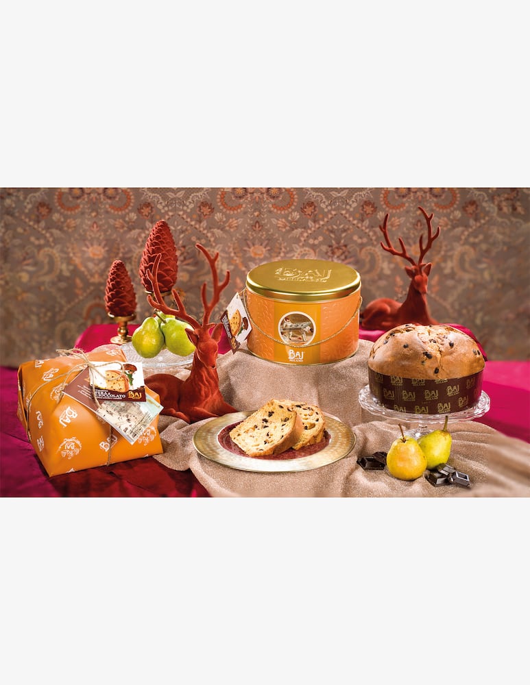 Baj Milano 1768 Panettone Pera e Cioccolato Latta 1kg - picture 2 Baj Milano 1768 Panettone Pera e Cioccolato Latta 1kg - picture 2