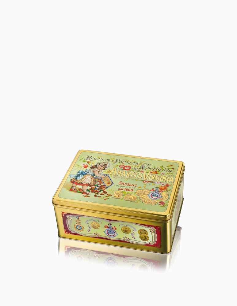 Amaretti Virginia Amaretti classici cofanetto metallo - immagine 1 Amaretti Virginia Amaretti classici cofanetto metallo - immagine 1