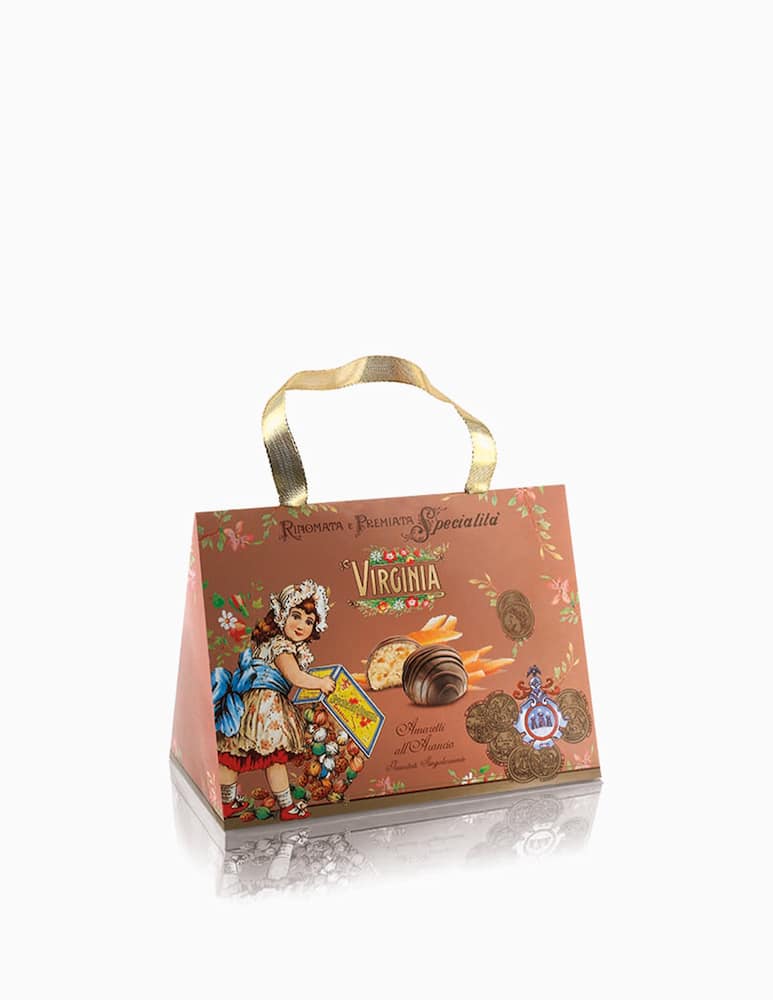 Amaretti Virginia Amaretti soffici all'arancia ricoperti di cioccolato - immagine 1 Amaretti Virginia Amaretti soffici all'arancia ricoperti di cioccolato - immagine 1