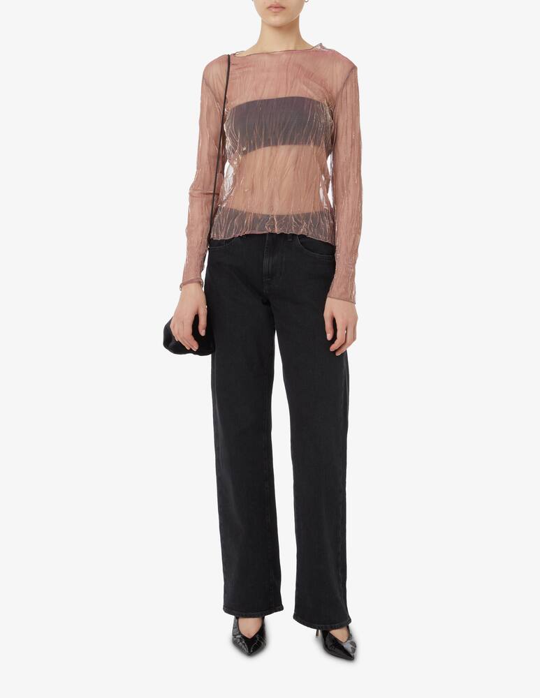rinascente HAVEONE Transparent long sleeved top - Pink
