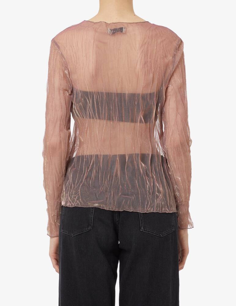 rinascente HAVEONE Transparent long sleeved top - Pink