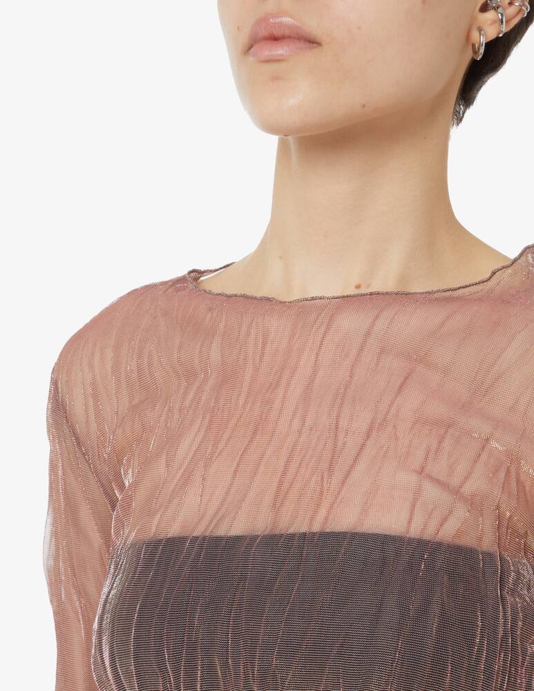rinascente HAVEONE Transparent long sleeved top - Pink