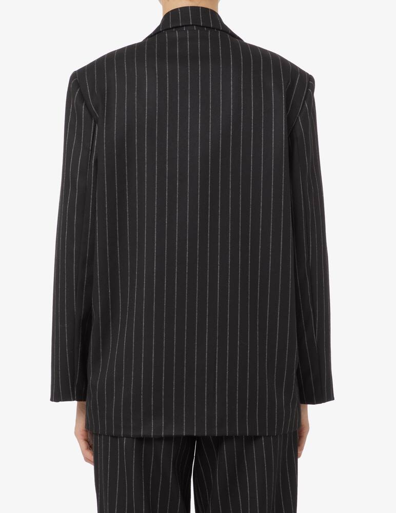 HAVEONE Blazer con frange gessato - Nero - immagine 3 HAVEONE Blazer con frange gessato - Nero - immagine 3