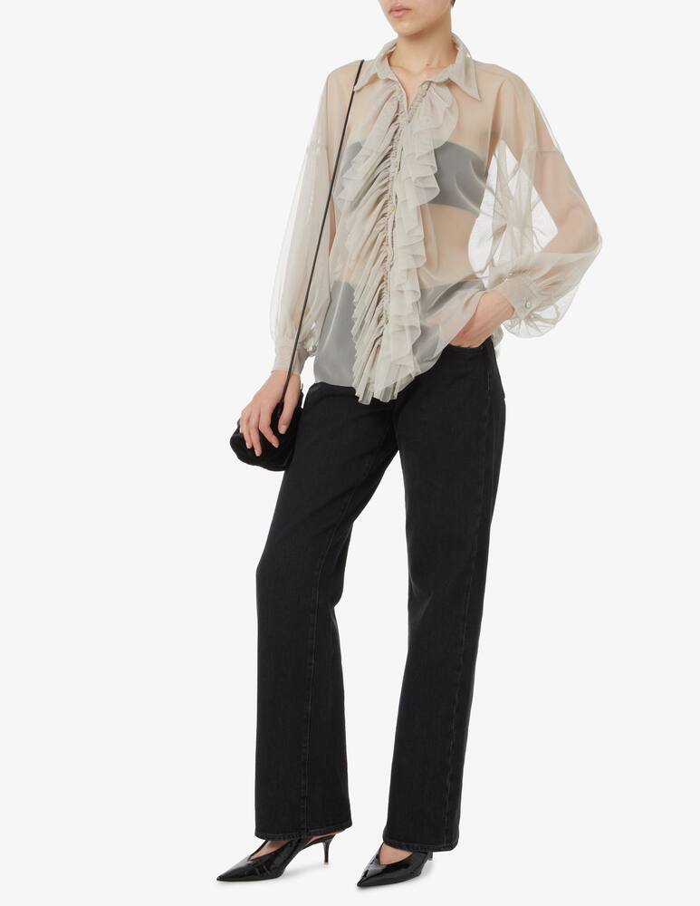 rinascente HAVEONE Camicia trasparente a manica lunga - Bianco