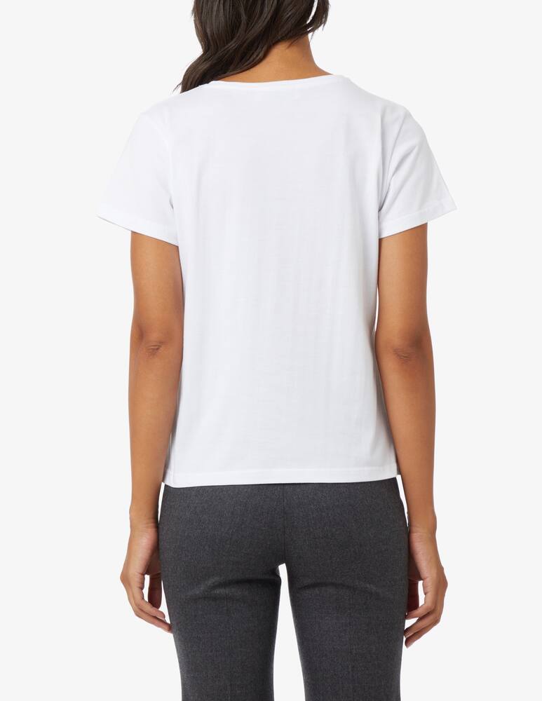 rinascente HAVEONE T-shirt with lace - White