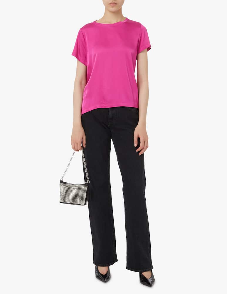 rinascente HAVEONE Satin basic t-shirt - Pink