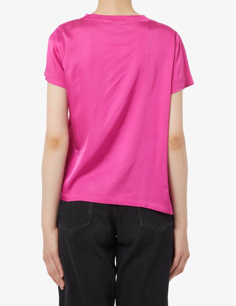 rinascente HAVEONE Satin basic t-shirt - Pink