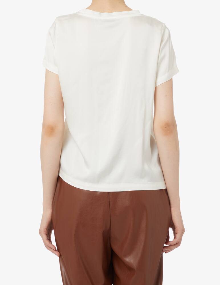 rinascente HAVEONE Satin basic t-shirt - White