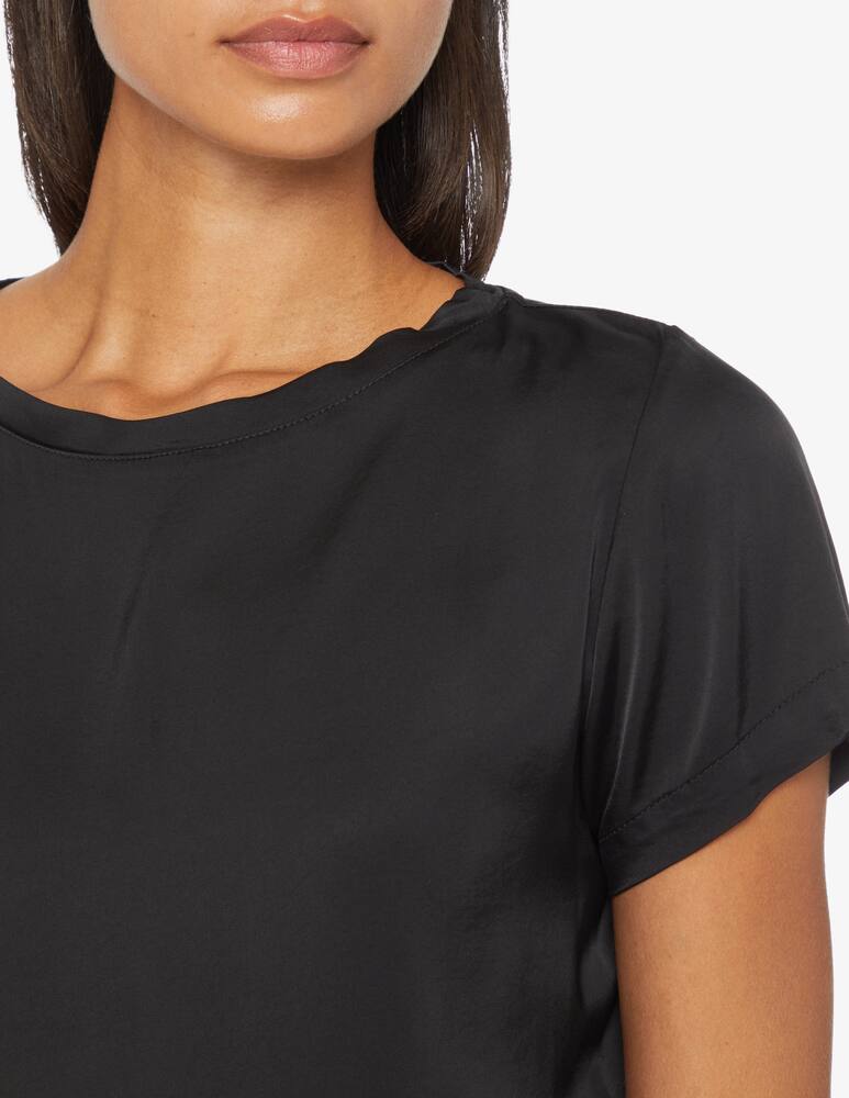 rinascente HAVEONE Satin basic t-shirt - Black