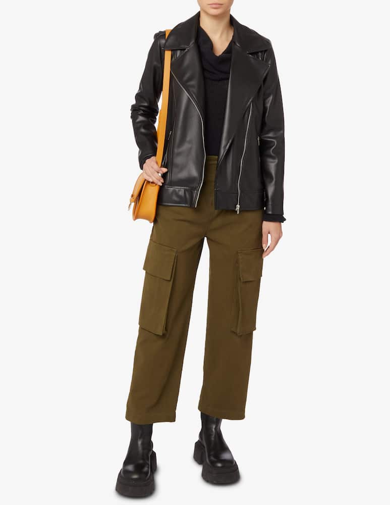 rinascente HAVEONE Giacca in similpelle over - Nero