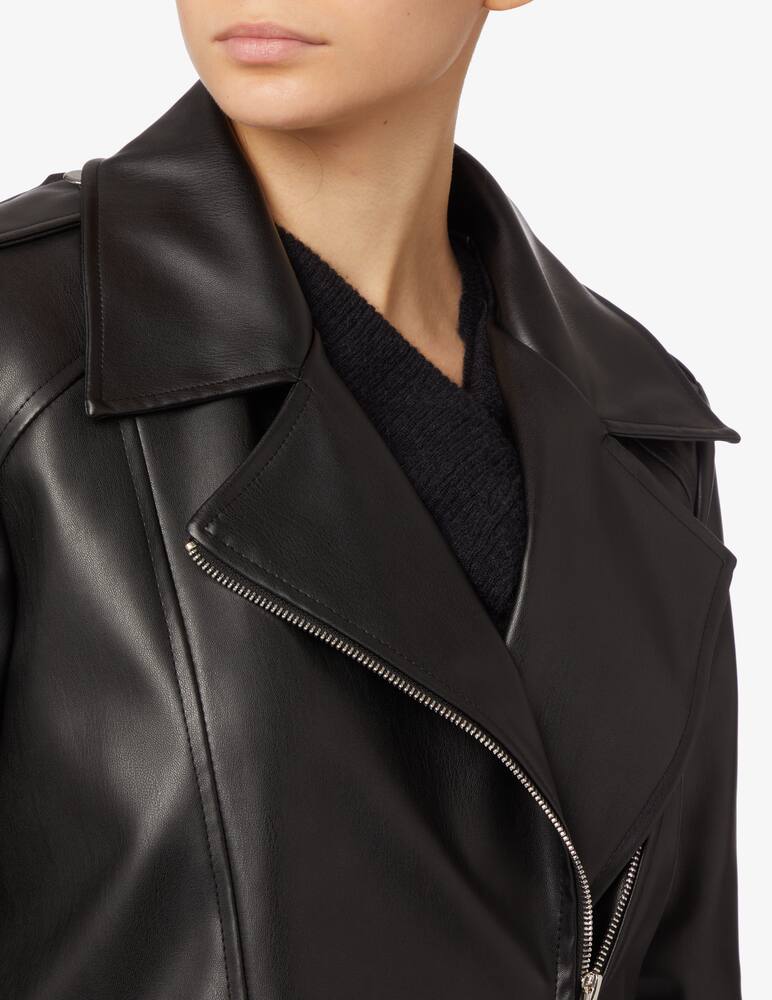 HAVEONE Giacca in similpelle over - Nero - immagine 4 HAVEONE Giacca in similpelle over - Nero - immagine 4