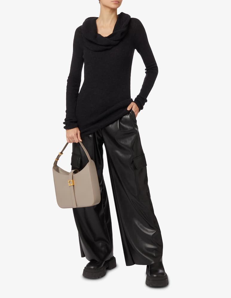 HAVEONE Faux leather cargo pants - Black - picture 1 HAVEONE Faux leather cargo pants - Black - picture 1