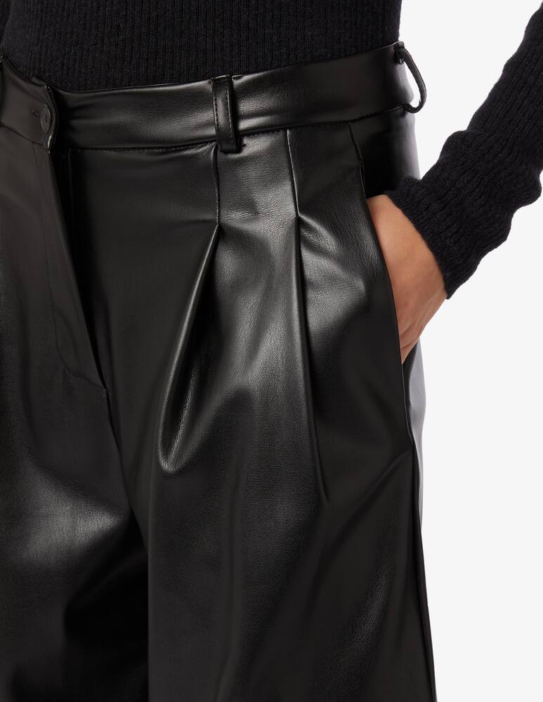 rinascente HAVEONE Faux leather cargo pants - Black