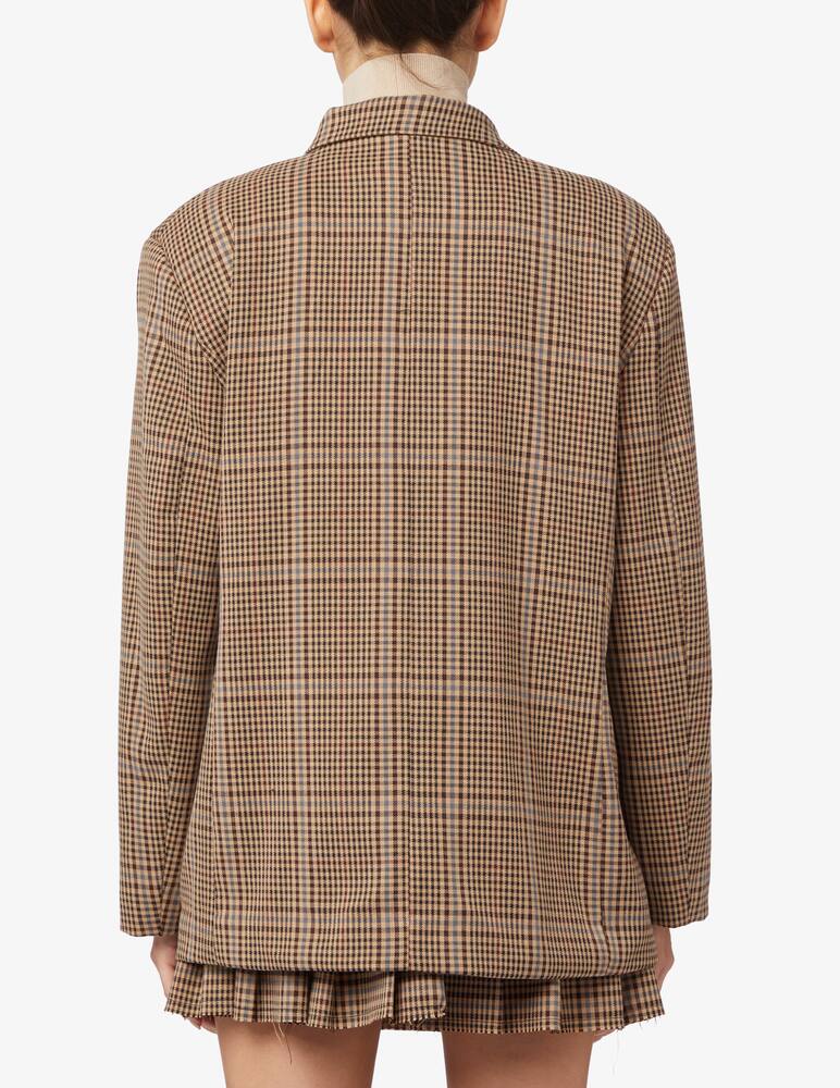 rinascente HAVEONE Giacca blazer over stampa check - Beige