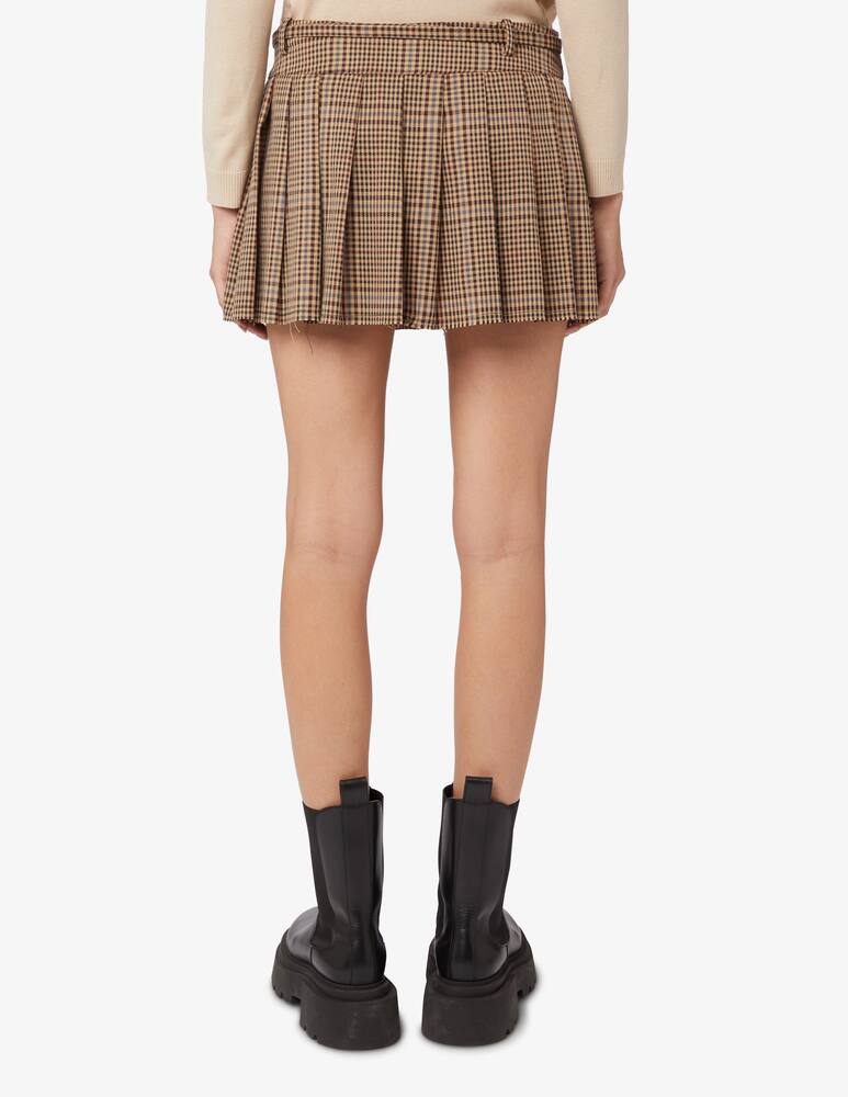 rinascente HAVEONE Gonna mini stampa check - Marrone