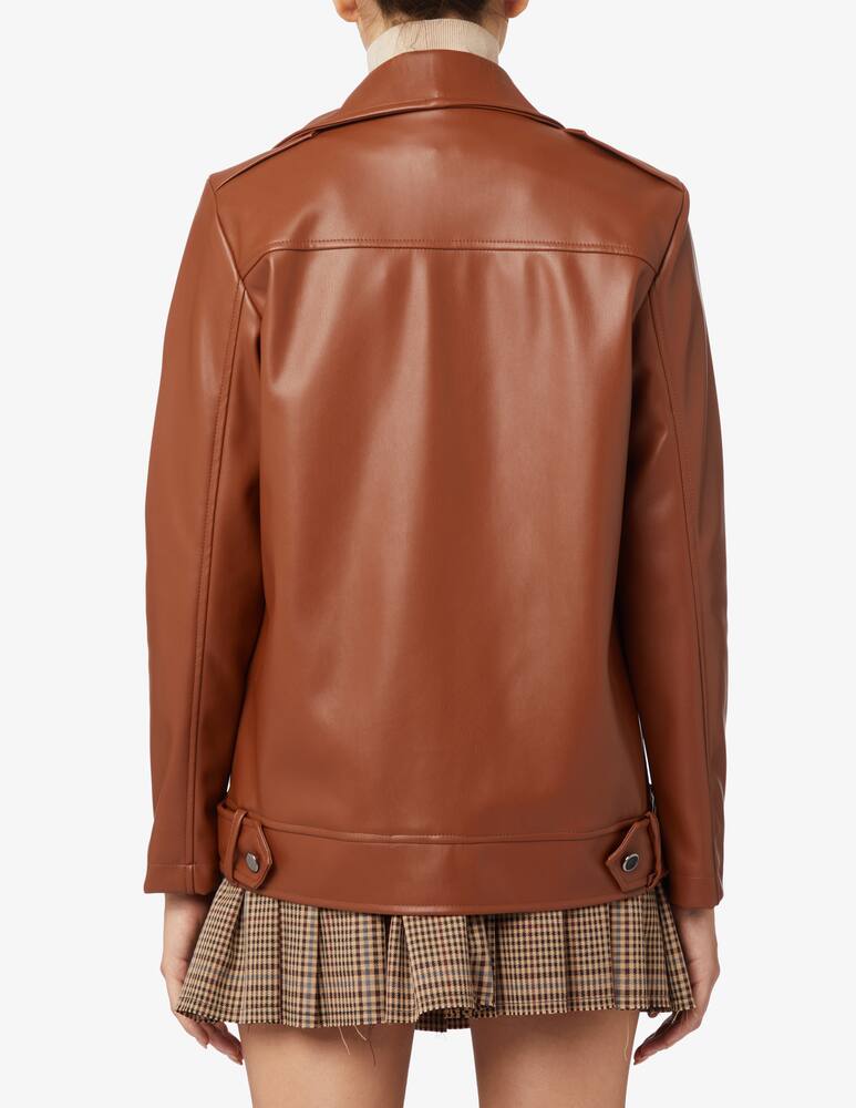 HAVEONE Giacca in similpelle over - Marrone - immagine 3 HAVEONE Giacca in similpelle over - Marrone - immagine 3