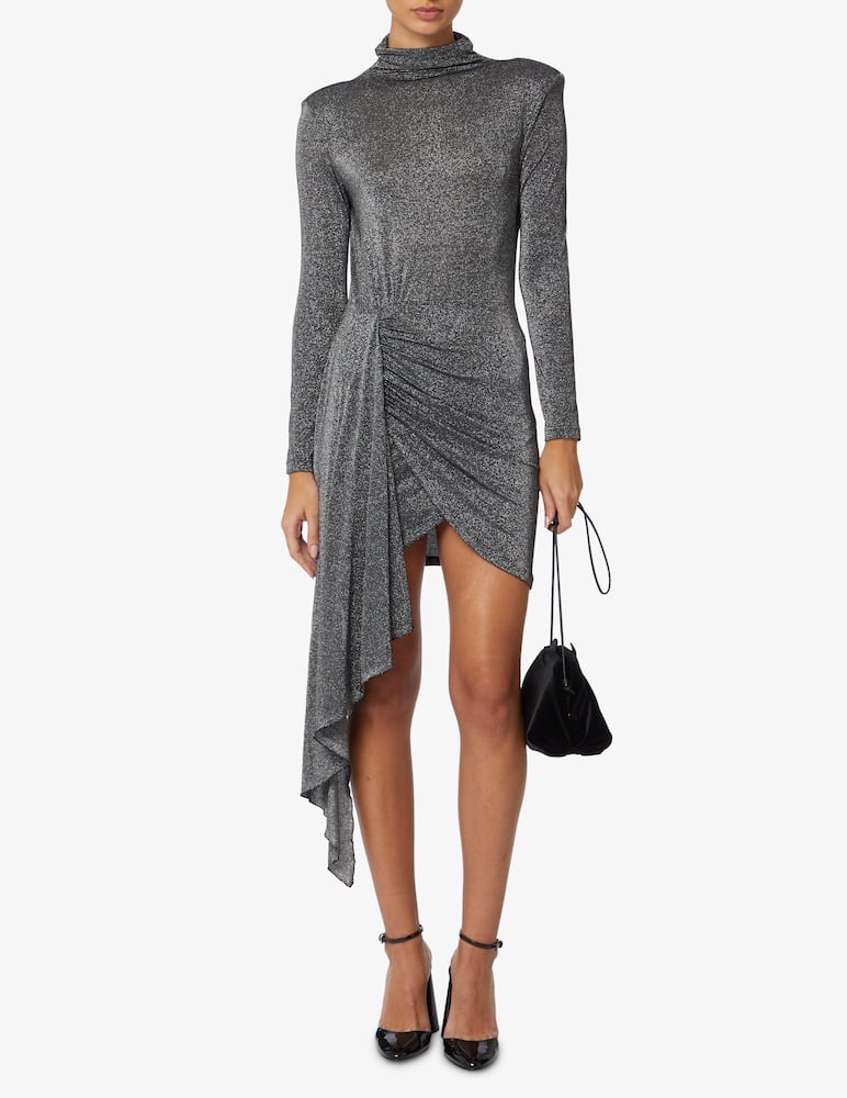 HAVEONE Lurex dress with drape - picture 1 HAVEONE Lurex dress with drape - picture 1